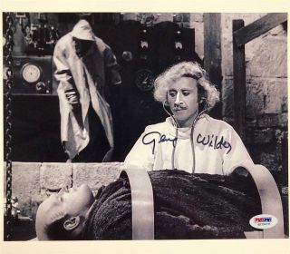 Gene Wilder Autograph Young Frankenstein Signed 8x10 Photo Psa Witness