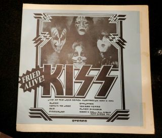 Fried Alive Kiss Special Edition Live From Long Beach Album 1974.  Colored Vinyl.