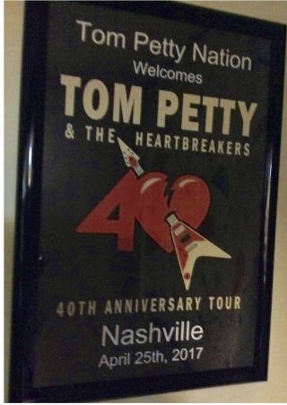 Tom Petty Nation 40th Anniversary Tour Poster