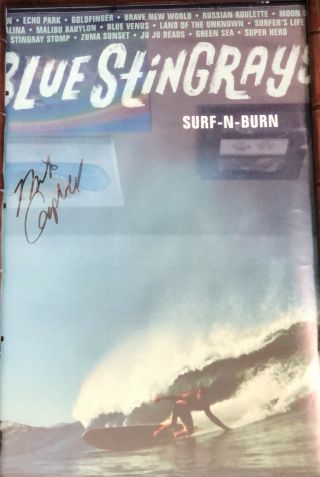 Blue Stingrays Poster Autographed By " Mike Campbell "