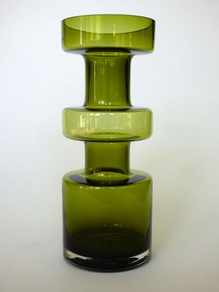 Riihimaki Olive Green Glass 