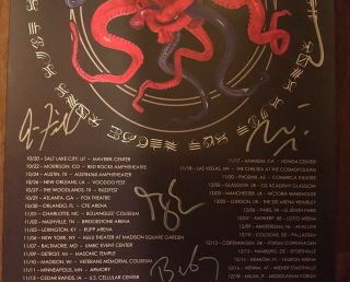 SIGNED A Perfect Circle 2018 Tour Concert Poster Maynard James Keenan 3