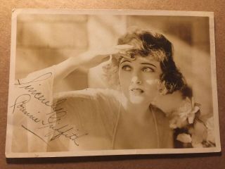 Corinne Griffith Rare Very Early Vintage Autographed Photo Divine Lady