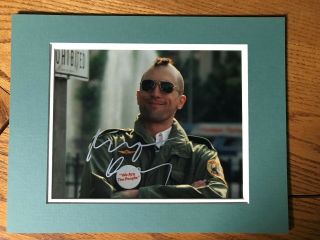 Robert Deniro,  Taxi Driver,  Autographed 8x10 Color Photo