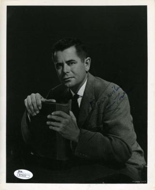 Glenn Ford Jsa Cert Hand Signed 8x10 Photo Authenticated Autograph