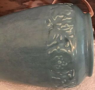 Scarce Antique Rookwood Pottery 1920 2484 - Wonderful in Matt Blue 4
