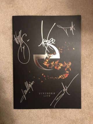 Evanescence Autographed Synthesis Live Tour Program Book Vip Signed Amy Lee
