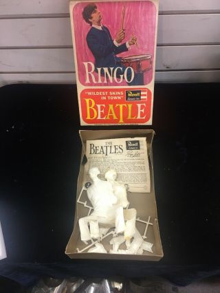 Rare Vintage 1964 Revell The Beatles Ringo Starr Figure W/box