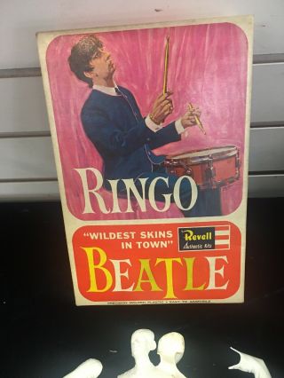 RARE VINTAGE 1964 REVELL The Beatles Ringo Starr Figure W/BOX 4