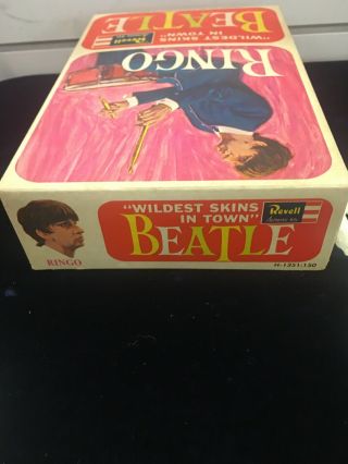 RARE VINTAGE 1964 REVELL The Beatles Ringo Starr Figure W/BOX 7