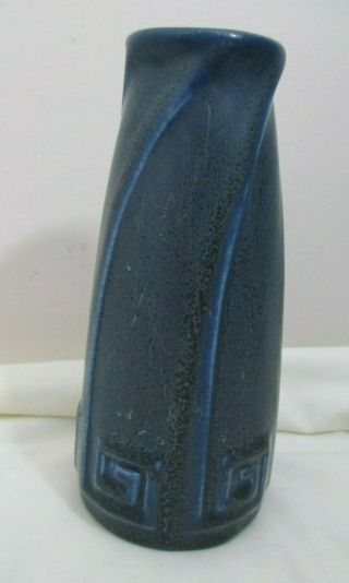 Vintage Rookwood Art Pottery 1924 Mottled Dark Blue Matte Glaze Vase 2135