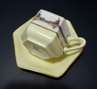 Antique Lenox Cup & Saucer For Tiffany Hand Painted