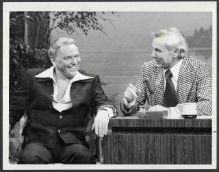 Frank Sinatra Johnny Carson 1981 Nbc Tonight Show Promo Photo