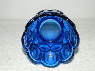 Cobalt Blue Glass Moon & Stars Covered Candy Dish 4