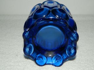 Cobalt Blue Glass Moon & Stars Covered Candy Dish 5