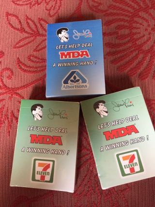 Very Rare Jerry Lewis Mda Telethon 1 Pack Playing Cards In Package