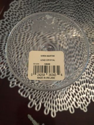 WATERFORD Martini GLass Pair (Made On Ireland) On Box / Or Candy Dish 4