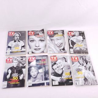 Tv Guide I Love Lucy 50th Anniversary Set Of 8 Books Oct.  13 - 19,  2001