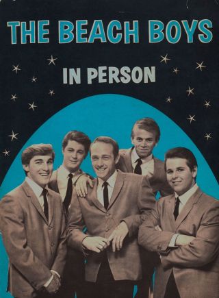 Beach Boys 1964 All Summer Long Tour Concert Program Book Booklet / Vg 2 Nmt