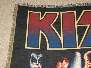 KISS Band Alive 2 Rug Barn Tapestry Throw Blanket 2002 Gene Ace Pete Paul 2