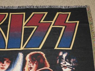 KISS Band Alive 2 Rug Barn Tapestry Throw Blanket 2002 Gene Ace Pete Paul 3