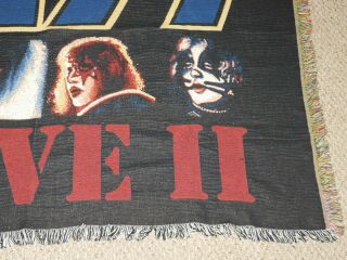 KISS Band Alive 2 Rug Barn Tapestry Throw Blanket 2002 Gene Ace Pete Paul 4