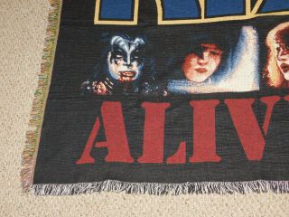 KISS Band Alive 2 Rug Barn Tapestry Throw Blanket 2002 Gene Ace Pete Paul 5