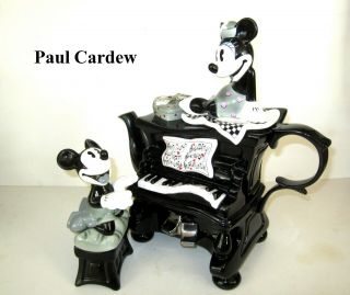 Limited Edition 52/5000 Paul Cardew Disney Minnie Mickey Mouse Piano Teapot