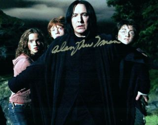 Alan Rickman Harry Potter 8x10 Autographed Photo Picture Signed Pic With