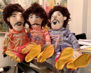 Vintage 1987 The Beatles Sgt.  Peppers Lonely Hearts Club Band Dolls Set Of 3