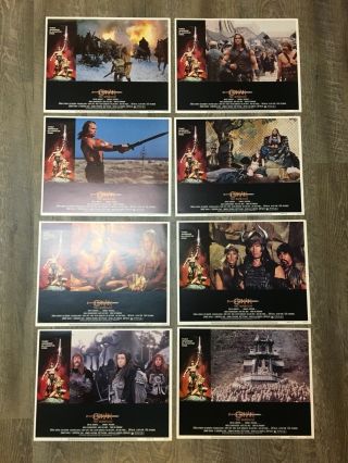 Conan The Barbarian 11x14 Lobby Card Set Of 8 Arnold Schwarzenegger