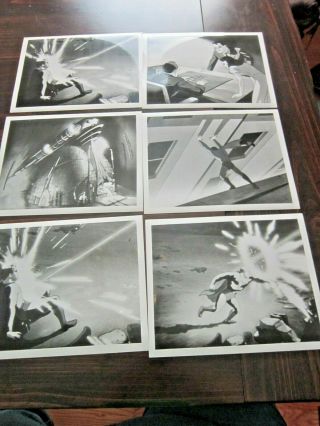 Set Of 12 1941 First Fleischer Cartoon Superman Photos Stills Frame Blowups B&w