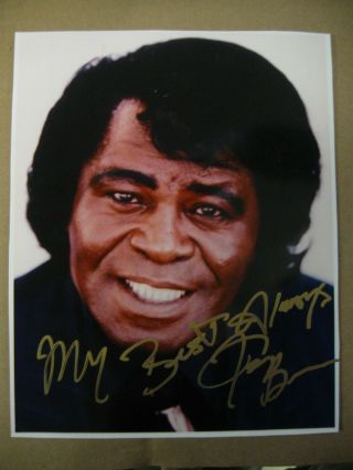 James Brown The Godfather Of Soul 8x10 Glossy Photo Pic Signed Autographed