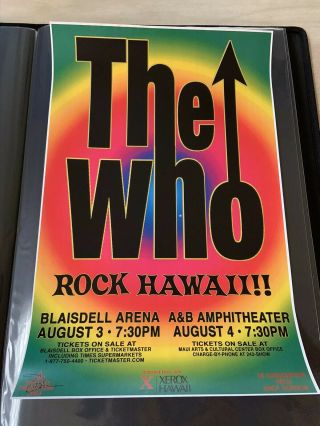 The Who Concert Poster,  Hawaii