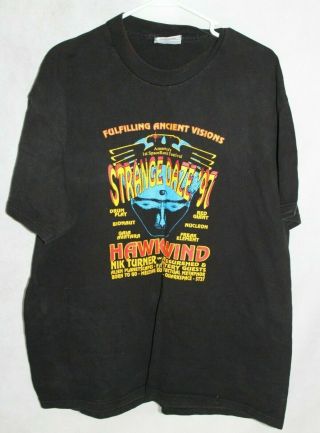 1997 Vintage Rare Strange Daze Concert T - Shirt Size Xl 1st Space Rock Festival