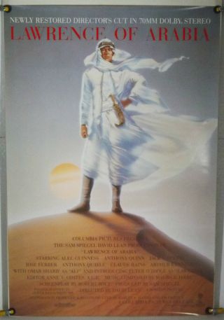 Lawrence Of Arabia Rolled Orig 1sh Movie Poster Peter O 