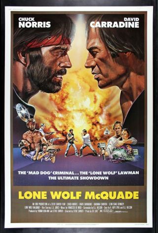 Lone Wolf Mcquade ✯ Cinemasterpieces No Rsv 40x60 Huge Movie Poster Chuck Norris