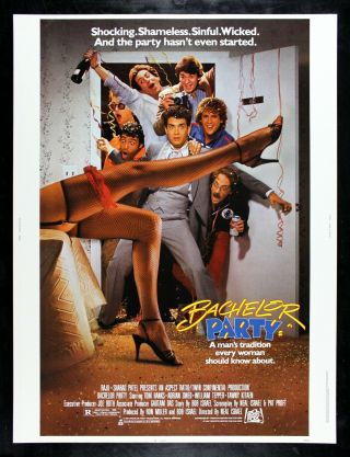 Bachelor Party ✯ Cinemasterpieces 30x40 Rare Movie Poster 1984