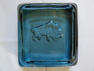 Whitefriars Buffalo Or Bison Architectural Art Glass Slab,  1960s/ Early 1970s