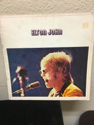 Elton John 1971 Madman Across The Water Tour Concert Program Book / Vg 2 Nmt