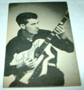 Link Wray Hand Signed Vintage Business Card Cadence Records Guitarist