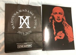 Madonna Madame X Tour Book Program,  Shopping Bag Rare