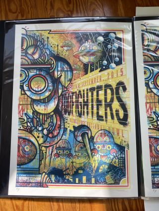 Foo Fighters Poster Ap Milton Keynes National Bowl Drew Millward