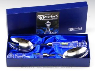 Waterford Crystal Lismore Salad Serving Spoon And Fork Large Pair Set Box