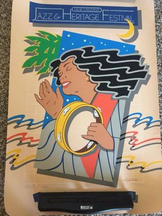 1983 Orleans Jazz Festival Poster Hugh Ricks