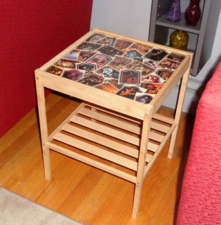 Kiss End Table,  1978 Trading Card Table Top,  Gene Paul Ace Peter,  Rock N Roll