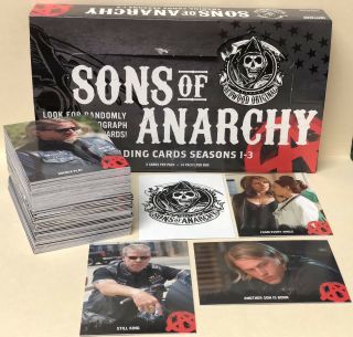 Sons Of Anarchy Seasons 1 - 3 Cryptozoic Complete 100 Trading Card Set Soa