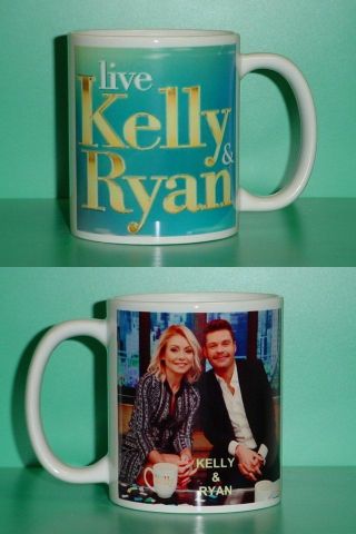 Kelly Ripa And & Ryan Seacrest - With 2 Photos Designer Collectible Gift Mug