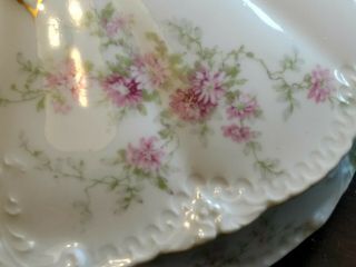 Theodore Haviland Limoges France Pink Floral 8 Place 46 Pc Set Porcelain China 8