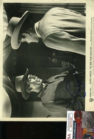 James Coburn Jsa Hand Signed 8x10 Photo Autograph